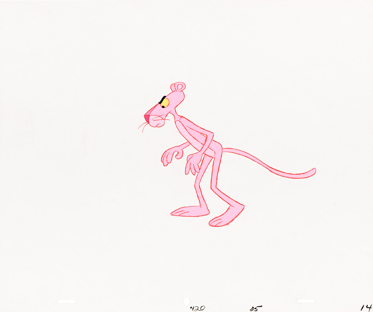 (DEPATIE-FRELENG STUDIOS / ANIMATION) Two Pink Panther Animation Cels.